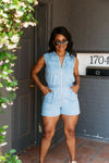 Paradise City Denim Romper