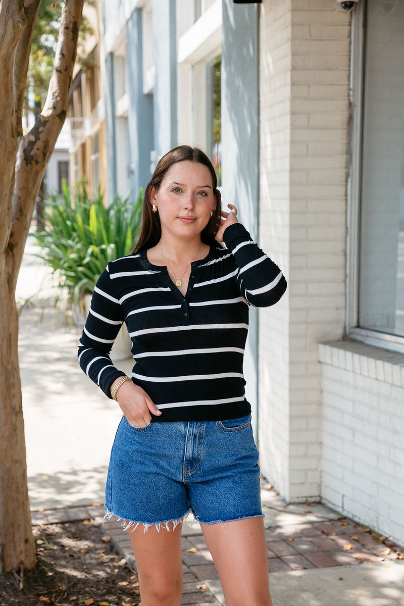 Scarlet Z Supply Ribbed Henley